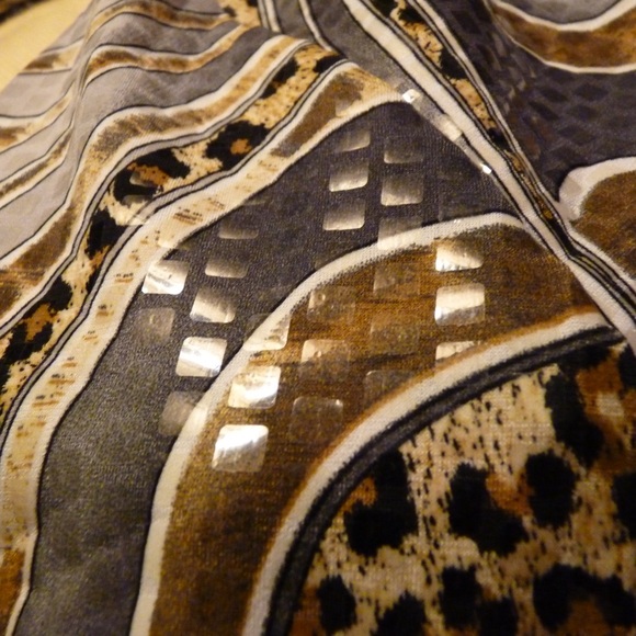 Frank Lyman Animal Print w/ Clear Sequin throughout Dress and Jacket - Picture 2 of 10